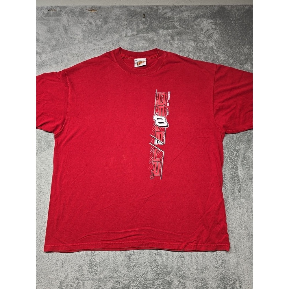 Y2K Winners Circle Dale Mens XXL Earnhardt Jr 8 Budweiser NASCAR Racing T-Shirt